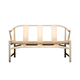 contemporary bench / wooden / rope / with backrest