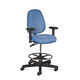 polypropylene office stool / on casters / adjustable-height / ergonomic