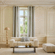 vertical curtain / eyelet / patterned / striped