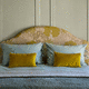 double bed headboard / contemporary / fabric / textile