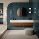 porcelain stoneware tile / high-gloss / for indoor use / living room
