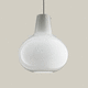 pendant lamp / blown glass / contemporary / corded