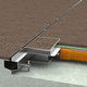 slot drainage channel / stainless steel / for swimming pool / patio