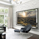 wall-mounted TV mirror / commercial / contemporary / rectangular