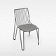 contemporary chair / outdoor / indoor / fabric