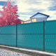 fence with panels / wire mesh / garden / metal