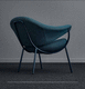 contemporary visitor armchair / fabric / commercial