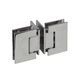 glass door hinge / stainless steel / chrome-plated brass / glass