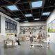 recessed ceiling light fixture / LED / square / rectangular