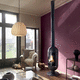 wood heating stove / 6 kW / free-standing / contemporary