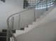 stainless steel railing / with bars / indoor / for stair