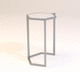 contemporary high bar table / steel / hexagonal / stackable