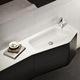 wall-hung washbasin cabinet / composite / contemporary / lacquered