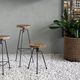 minimalist design stool / iron base