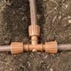 irrigation fitting / polyethylene / T / barbed