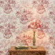 traditional wallpaper / nonwoven fabric / floral / fabric look