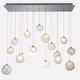 contemporary chandelier / blown glass / commercial / with globes