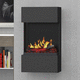 electric fireplace / wall-mounted / Single-sided / open hearth