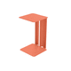 contemporary side table / steel / steel base / rectangular