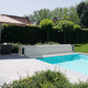 automatic swimming pool cover / security / aluminum / wooden