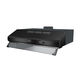 wall-mounted range hood / with built-in lighting / black