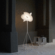 floor-standing lamp / aluminum / steel / contemporary