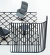 floor-mounted office divider / in fire-retardant fabric / wood veneer / metal
