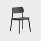contemporary chair / indoor / fabric / ash