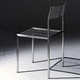 Scandinavian design garden chair / outdoor / stainless steel / stainless steel base