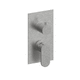 shower mixer tap / built-in / stainless steel / bathroom
