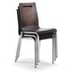 contemporary chair / wooden / stackable / home