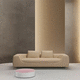 modular sofa / contemporary / fabric / leather