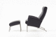 contemporary armchair / fabric / with footrest / with reclining back