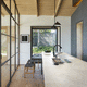 Corian® countertop / beige / square edge