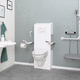 electronic toilet / wall-hung / plastic / stainless steel