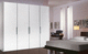 contemporary wardrobe / glass / lacquered glass / with swing doors