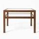 contemporary coffee table / frosted glass / tempered glass / sandblasted glass