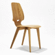 contemporary chair / indoor / ash / beech