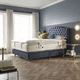 double mattress / spring / white / cotton