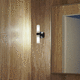 contemporary wall light / indoor / glass / cylindrical