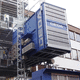 heavy load freight elevator / for construction site / building