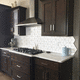 high-gloss mosaic tile / indoor / kitchen / wall