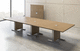 contemporary boardroom table / wooden / rectangular / modular