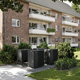 air source heat pump / air/water / residential / rooftop
