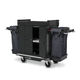 waste trolley / commercial / polypropylene / recycled plastic