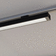 LED track light / linear / steel / PMMA