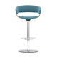 contemporary bar stool / beech / metal base / upholstered