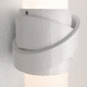 contemporary wall light / indoor / aluminum / glass