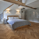 engineered parquet floor / natural oak / chevron / oiled