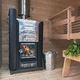wood sauna heater / 20 kW...50 kW / floor-mounted / steel